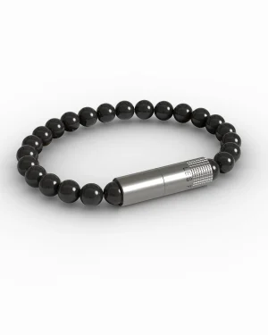 Punch bracelet – Black onyx