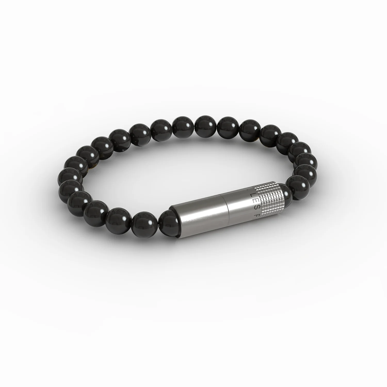 Punch bracelet – Black onyx