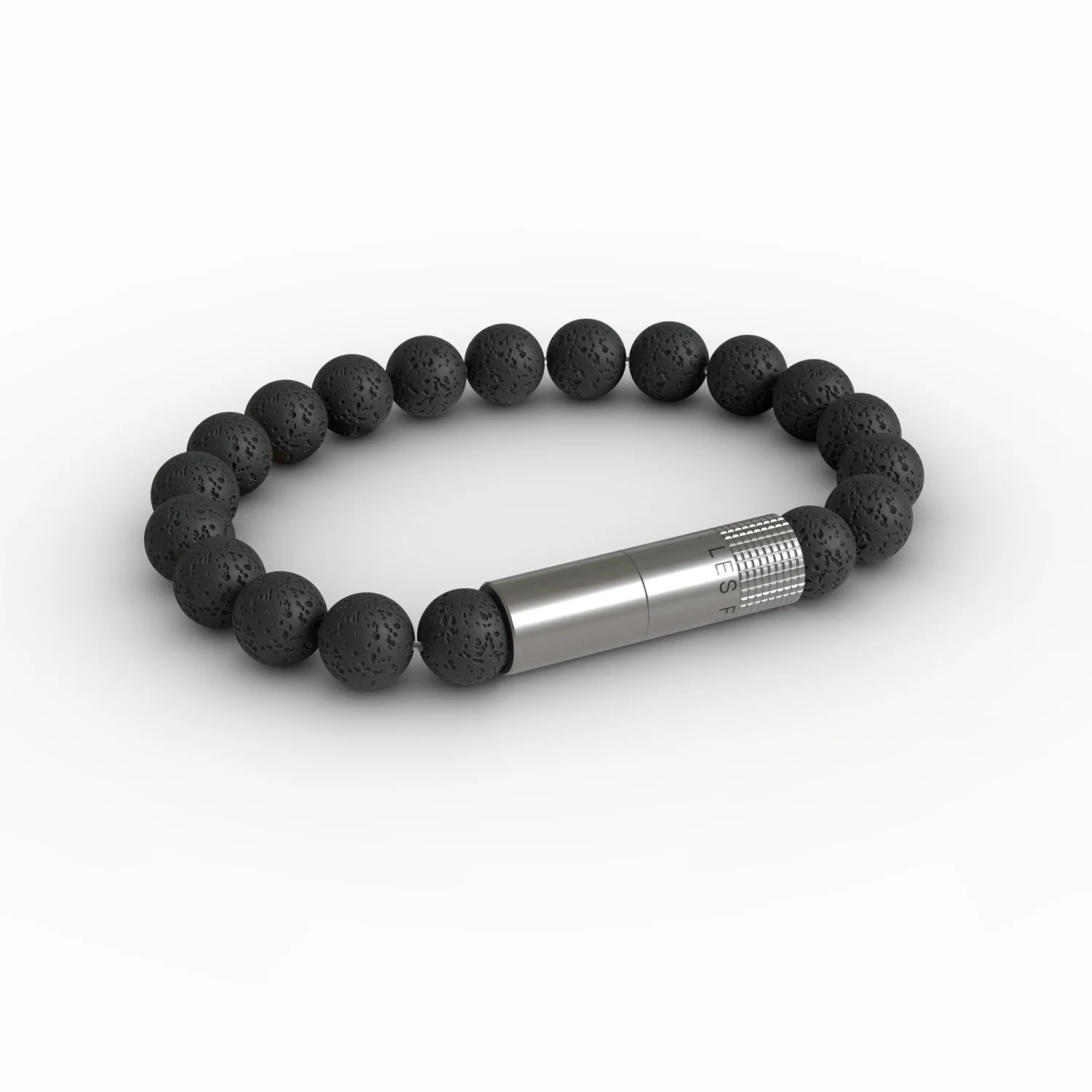 Punch bracelet – lava stone